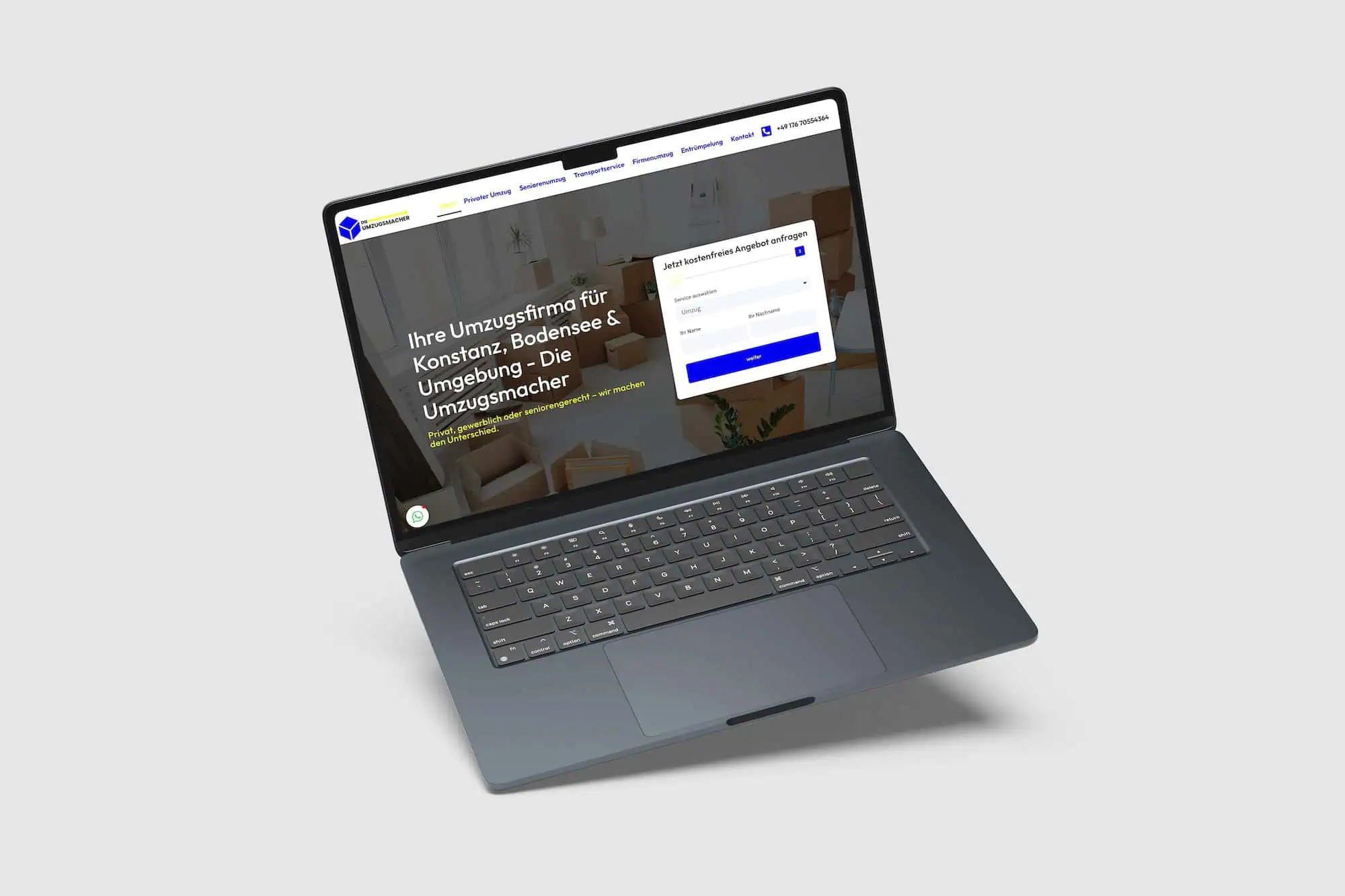 Website für Die Umzugsmacher Konstanz – erstellt von LEOSA
