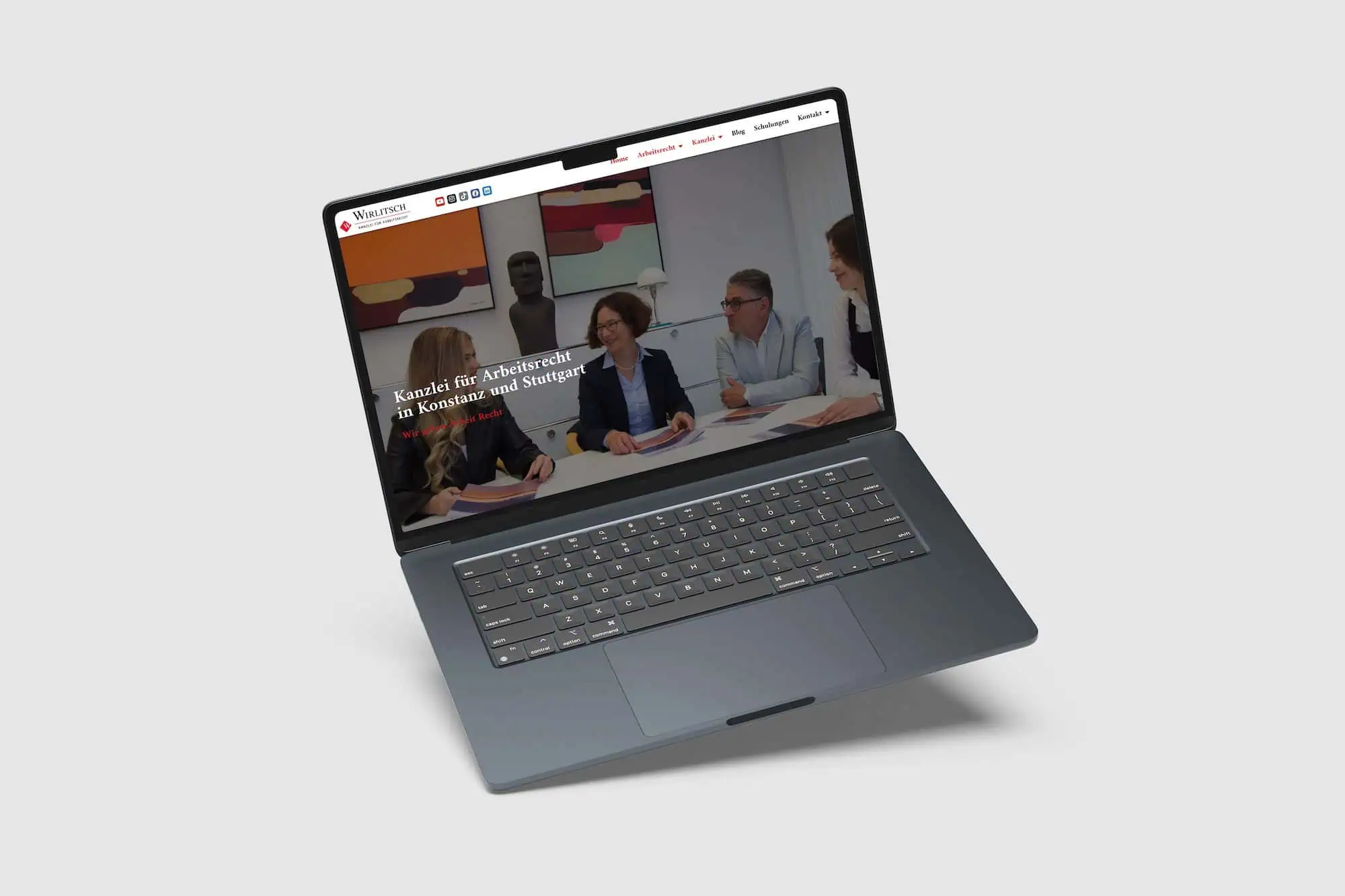 Website für eine Anwaltskanzlei – erstellt von LEOSA Werbeagentur
